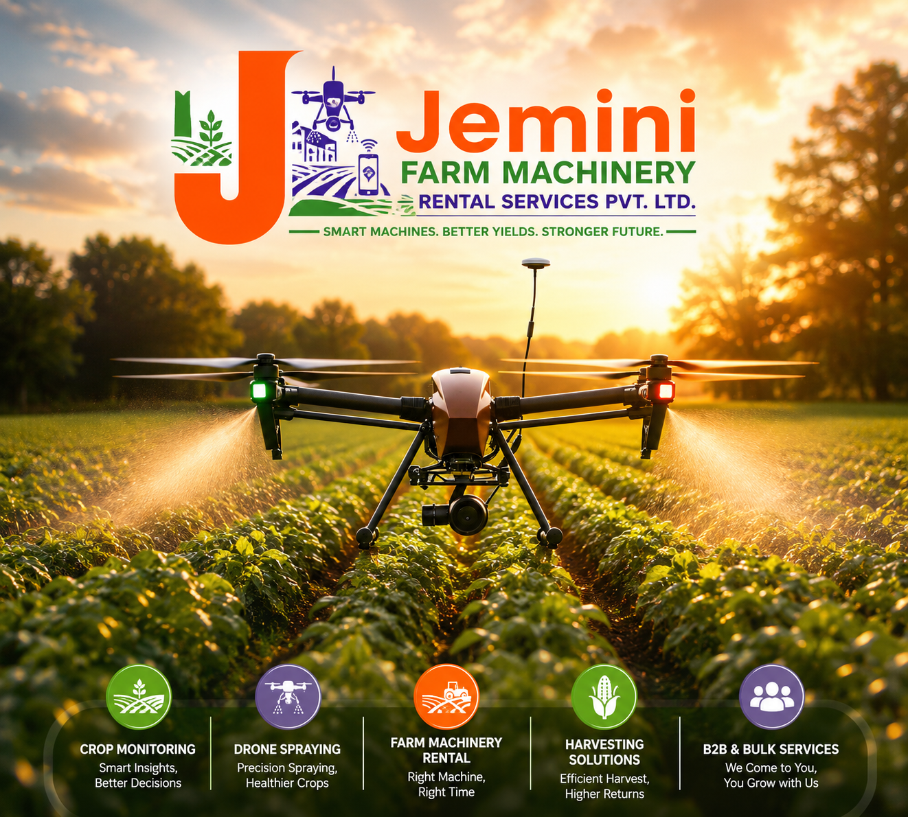 Jemini Farm Machinery Rental Services Pvt.Ltd